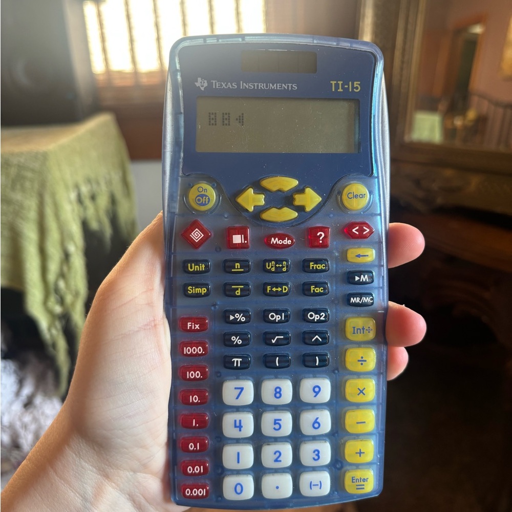 Texas Instruments TI-15 Multicolor Calculator